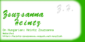 zsuzsanna heintz business card